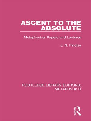 cover image of Ascent to the Absolute
